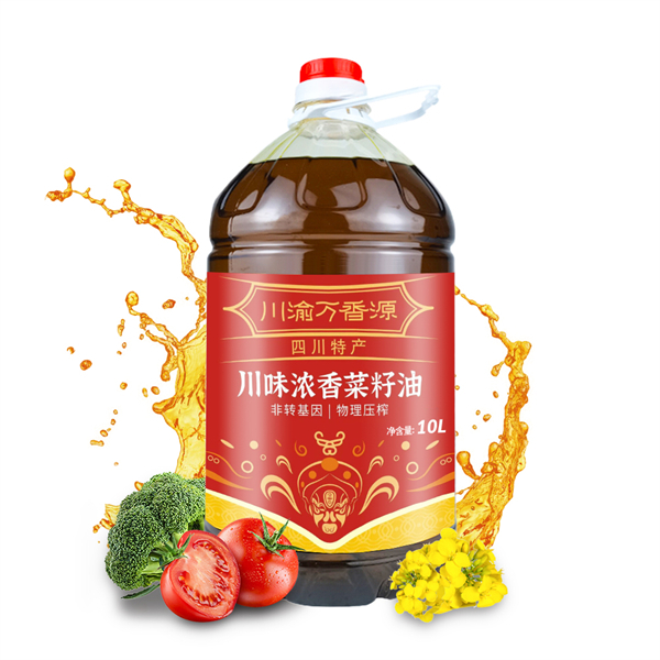 万香源川味浓香菜籽油10L