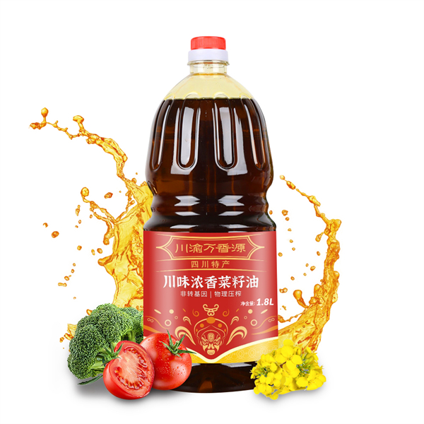 万香源川味浓香菜籽油1.8L