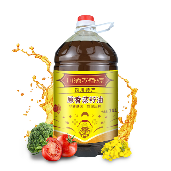 万香源原香菜籽油10L